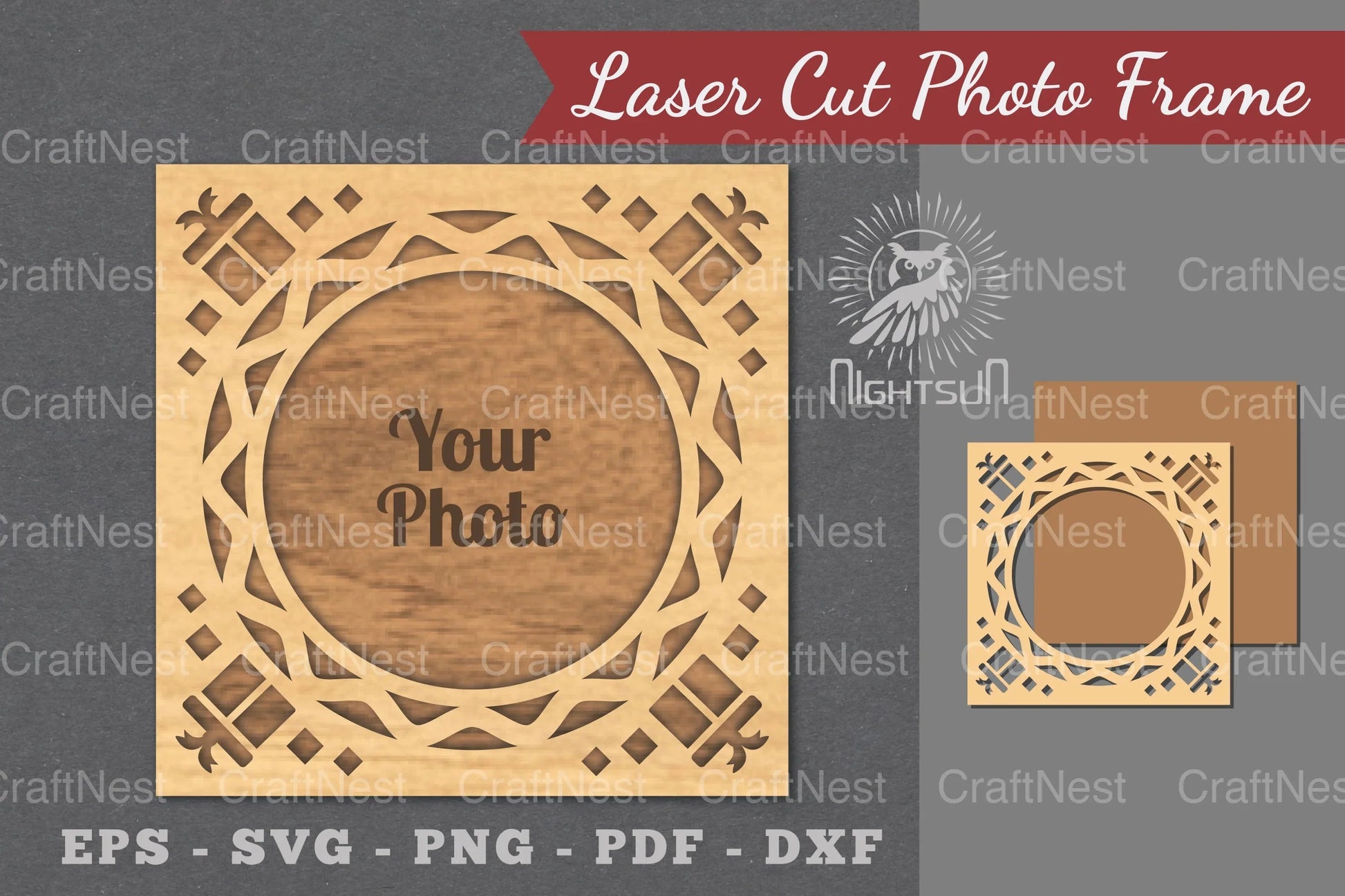 Christmas Laser Cut Photo Frame Clipart Bundle - CraftNest - Digital Crafting and Art