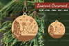 Christmas Laser Cut Ornament Clipart Bundle