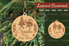 Christmas Laser Cut Ornament Clipart Bundle