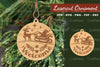Christmas Laser Cut Ornament Clipart Bundle