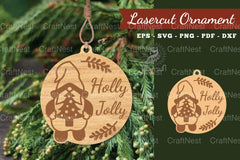 Christmas Laser Cut Ornament Clipart Bundle - CraftNest - Digital Crafting and Art