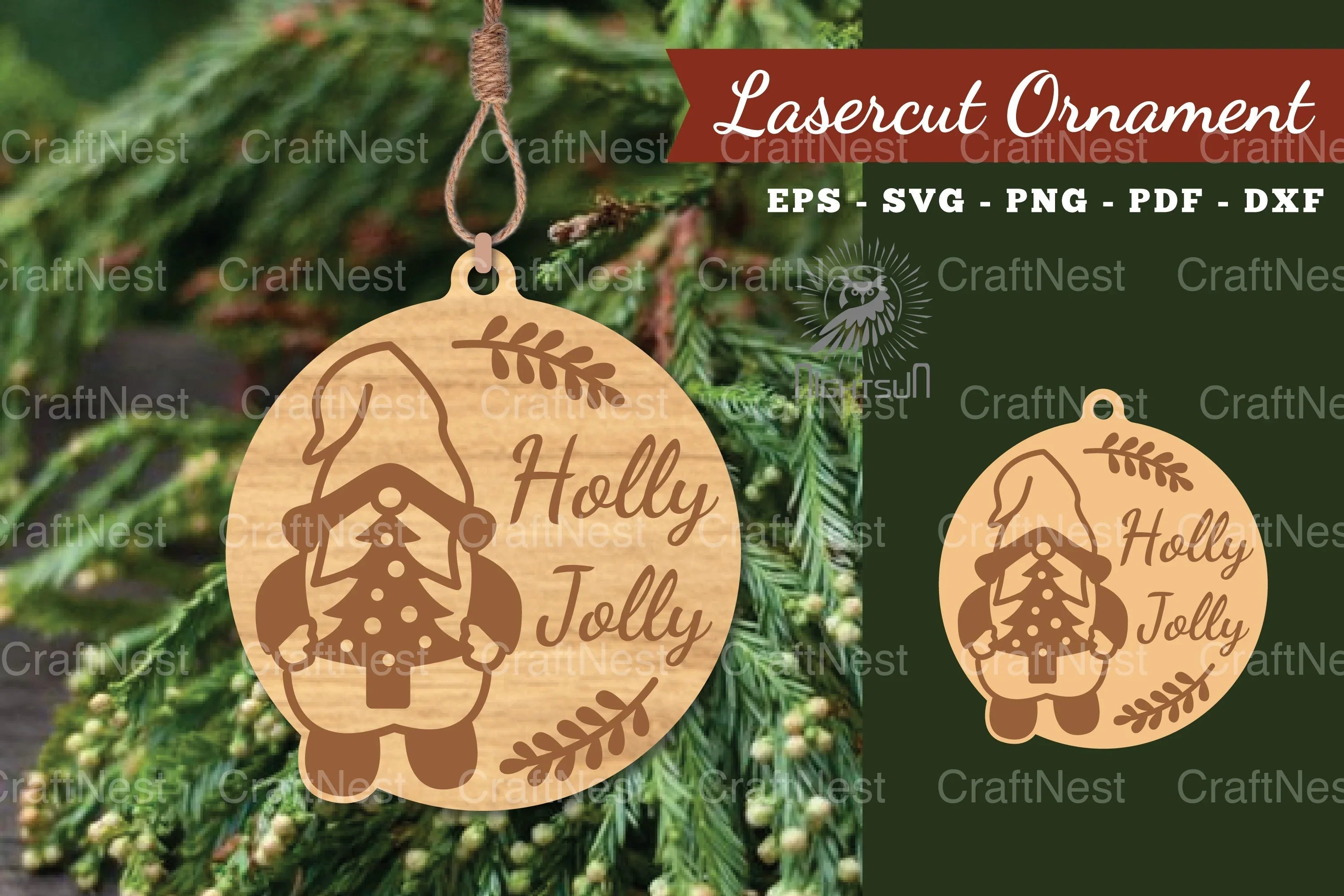 Christmas Laser Cut Ornament Clipart Bundle - CraftNest - Digital Crafting and Art