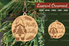 Christmas Laser Cut Ornament Clipart Bundle