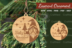 Christmas Laser Cut Ornament Clipart Bundle - CraftNest - Digital Crafting and Art