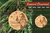 Christmas Laser Cut Ornament Clipart Bundle
