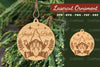 Christmas Lasercut Ornament Clipart Bundle