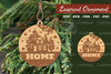 Christmas Laser Cut Ornament Clipart Bundle