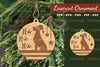 Christmas Laser Cut Ornament Clipart Bundle