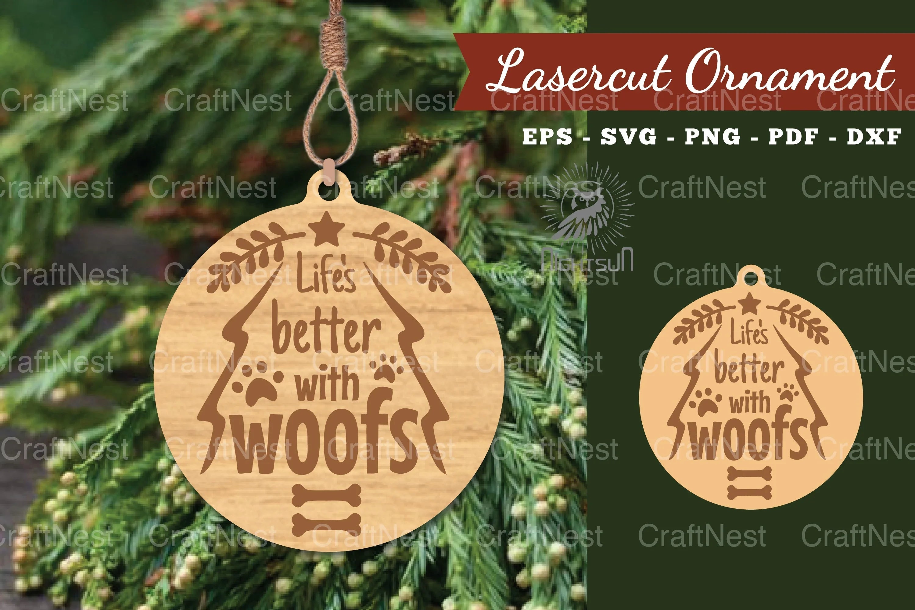 Christmas Laser Cut Ornament Clipart Bundle - CraftNest - Digital Crafting and Art