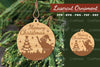 Christmas Laser Cut Ornament Clipart Bundle