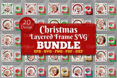 Christmas Layered Frame 3D Bundle - CraftNest - Digital Crafting and Art