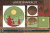 Christmas Layered Paper Cut Card SVG Bundle