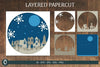 Christmas Layered Paper Cut Card SVG Bundle