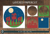 Christmas Layered Paper Cut Card SVG Bundle