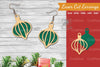 Christmas Light Laser Cut Earrings SVG Bundle