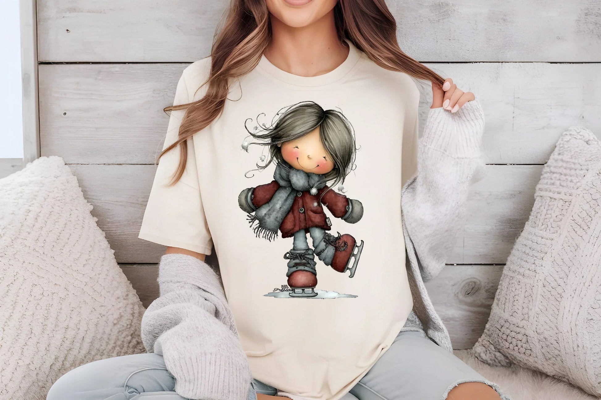 Christmas Little Girl Clipart Bundle - CraftNest - Digital Crafting and Art