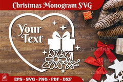 Christmas Monogram SVG Bundle - CraftNest - Digital Crafting and Art