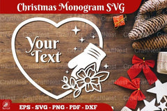Christmas Monogram SVG Bundle - CraftNest - Digital Crafting and Art