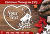 Christmas Monogram SVG Bundle