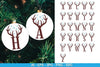 Christmas Monogram Reindeer Alphabet SVG Bundle