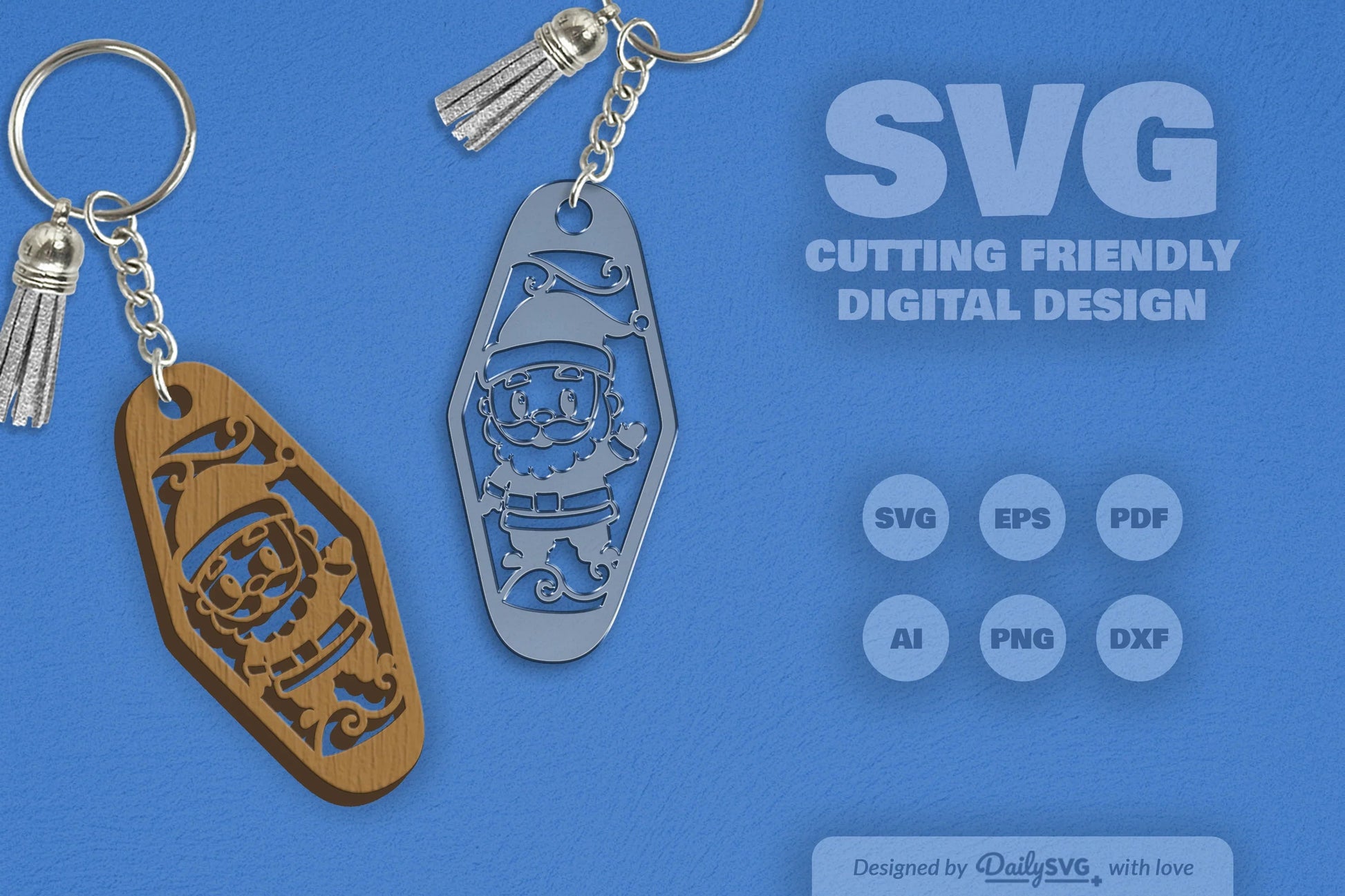 Christmas Motel Keychain Clipart - Daily SVG Bundles - CraftNest - Digital Crafting and Art