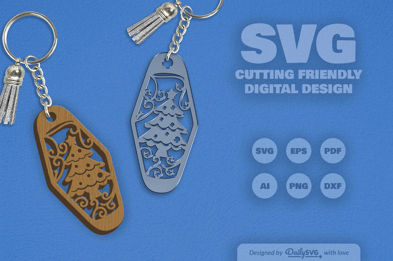 Christmas Motel Keychain Clipart - Daily SVG Bundles - CraftNest - Digital Crafting and Art