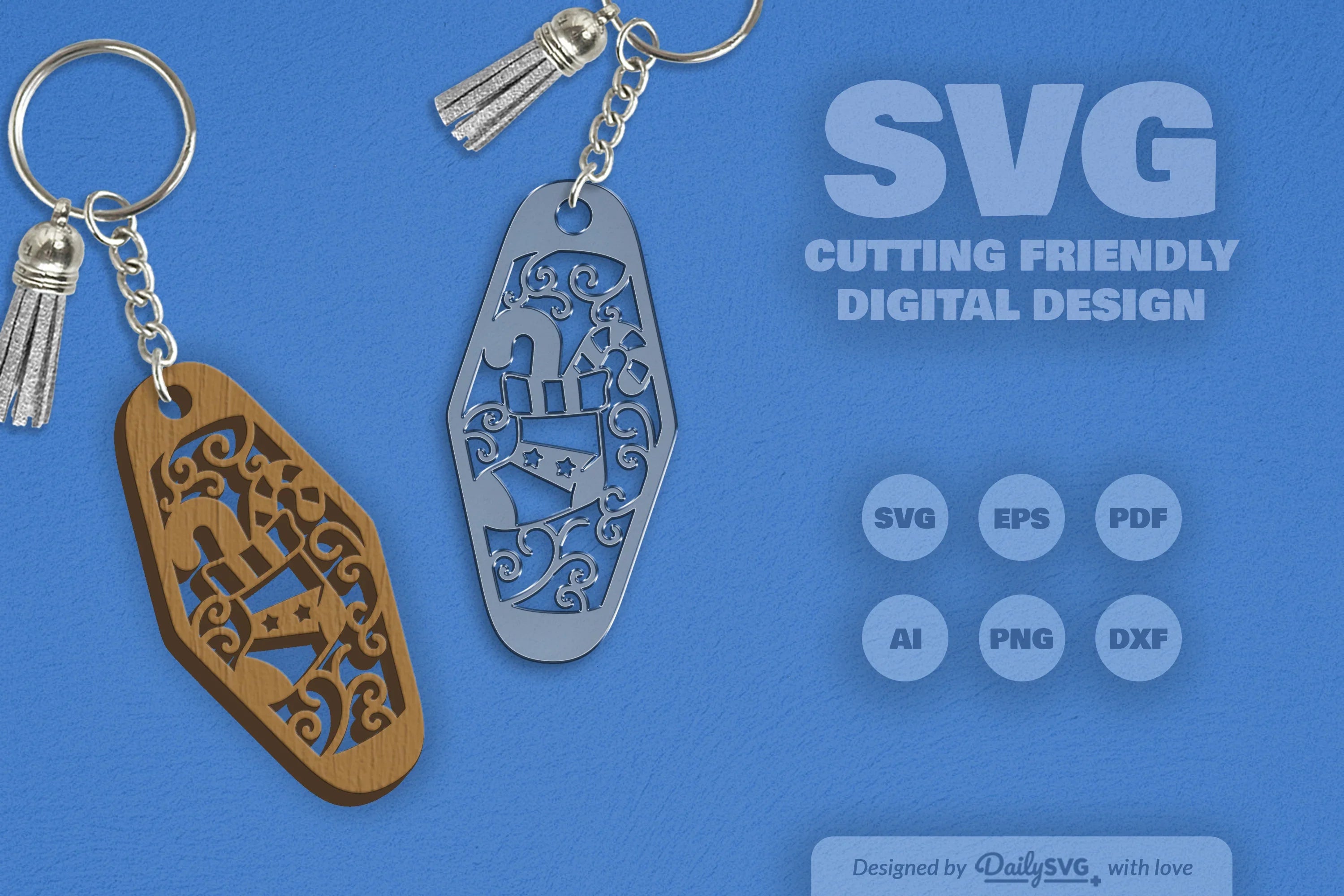 Christmas Motel Keychain Clipart - Daily SVG Bundles - CraftNest - Digital Crafting and Art