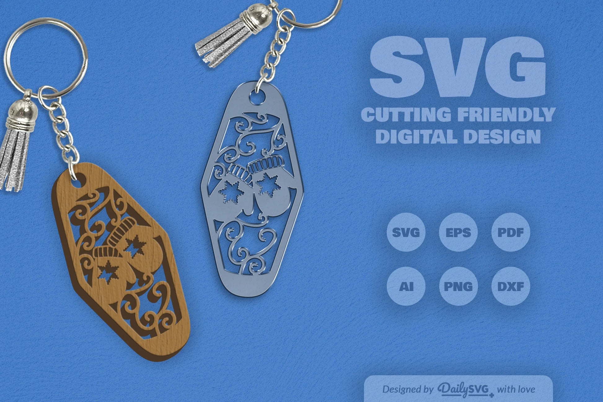 Christmas Motel Keychain Clipart - Daily SVG Bundles - CraftNest - Digital Crafting and Art