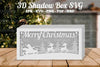 Christmas Night Scene 3D Shadow Box Clipart Bundle