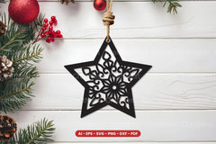 Christmas Ornament Laser Cut SVG Bundle - CraftNest - Digital Crafting and Art