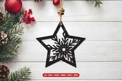 Christmas Ornament Laser Cut SVG Bundle - CraftNest - Digital Crafting and Art