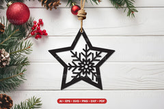 Christmas Ornament Laser Cut SVG Bundle - CraftNest - Digital Crafting and Art