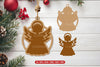 Christmas Ornament Laser Cut SVG Bundle Clipart