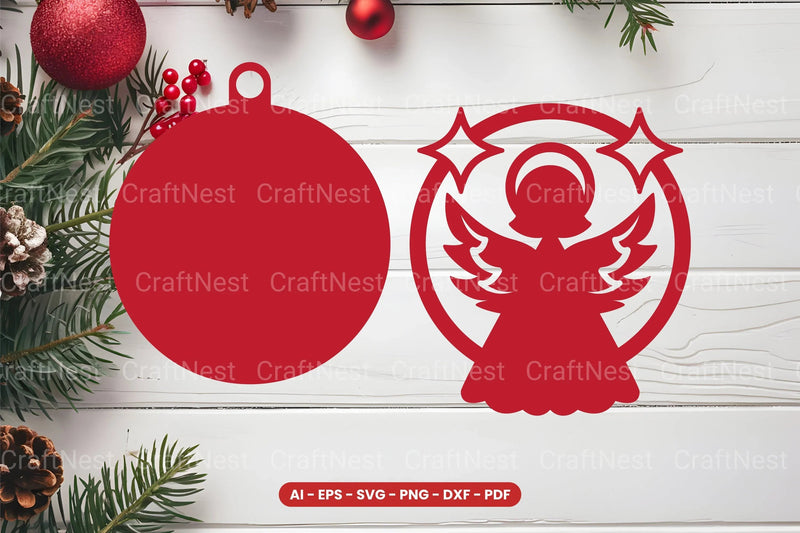 Christmas Ornament Laser Cut SVG Bundle - CraftNest - Digital Crafting and Art