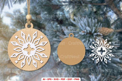 Christmas Ornament Laser Cut SVG Bundle - CraftNest - Digital Crafting and Art