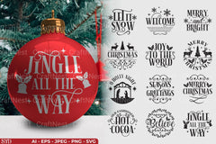 Christmas Ornament SVG Bundle - CraftNest - Digital Crafting and Art