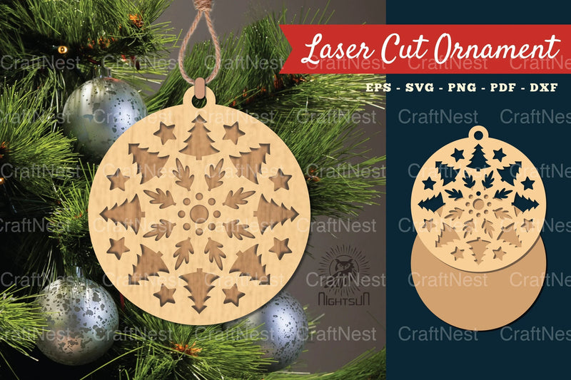 Christmas Ornament SVG Bundle - CraftNest - Digital Crafting and Art