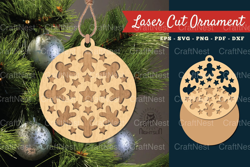 Christmas Ornament SVG Bundle - CraftNest - Digital Crafting and Art