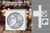 Christmas Owl Papercut Shadow Box Design