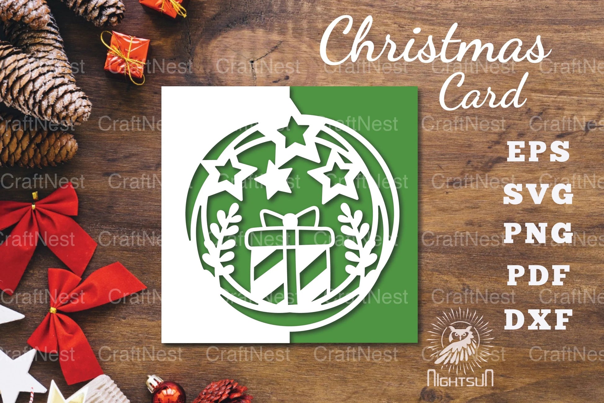 Christmas Papercut Card SVG Bundle - CraftNest - Digital Crafting and Art