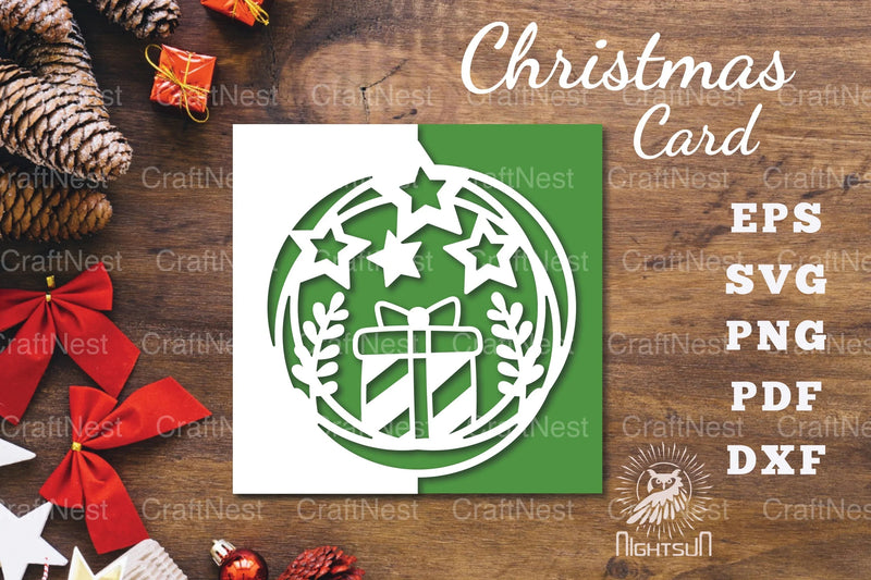 Christmas Papercut Card SVG Bundle - CraftNest - Digital Crafting and Art