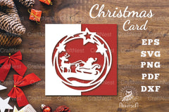 Christmas Papercut Card SVG Bundle - CraftNest - Digital Crafting and Art