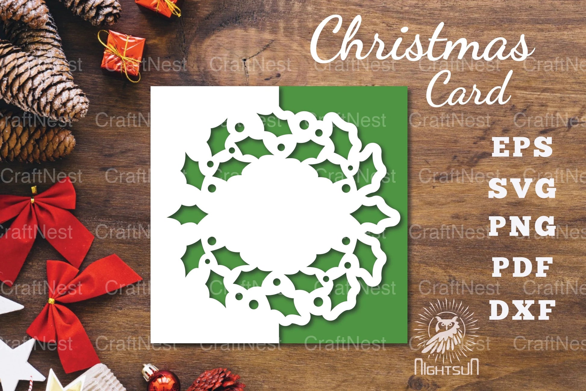 Christmas Papercut Card SVG Bundle - CraftNest - Digital Crafting and Art