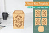 Christmas Pencil Box Lasercut Template Bundle