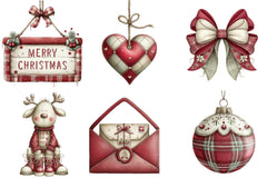 Christmas Plaid Clipart Bundle - CraftNest - Digital Crafting and Art