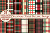 Christmas Plaid Pattern Design Clipart Bundle