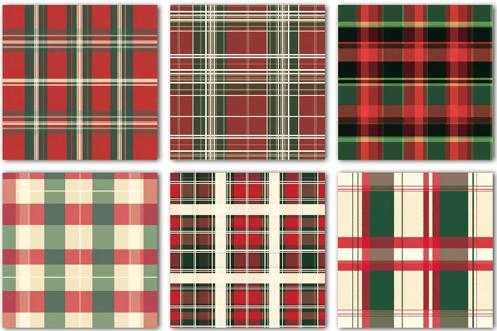 Christmas Plaid Pattern Design Clipart Bundle - CraftNest - Digital Crafting and Art