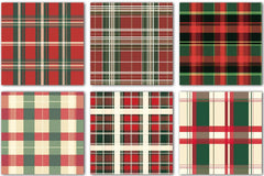 Christmas Plaid Pattern Design Clipart Bundle - CraftNest - Digital Crafting and Art