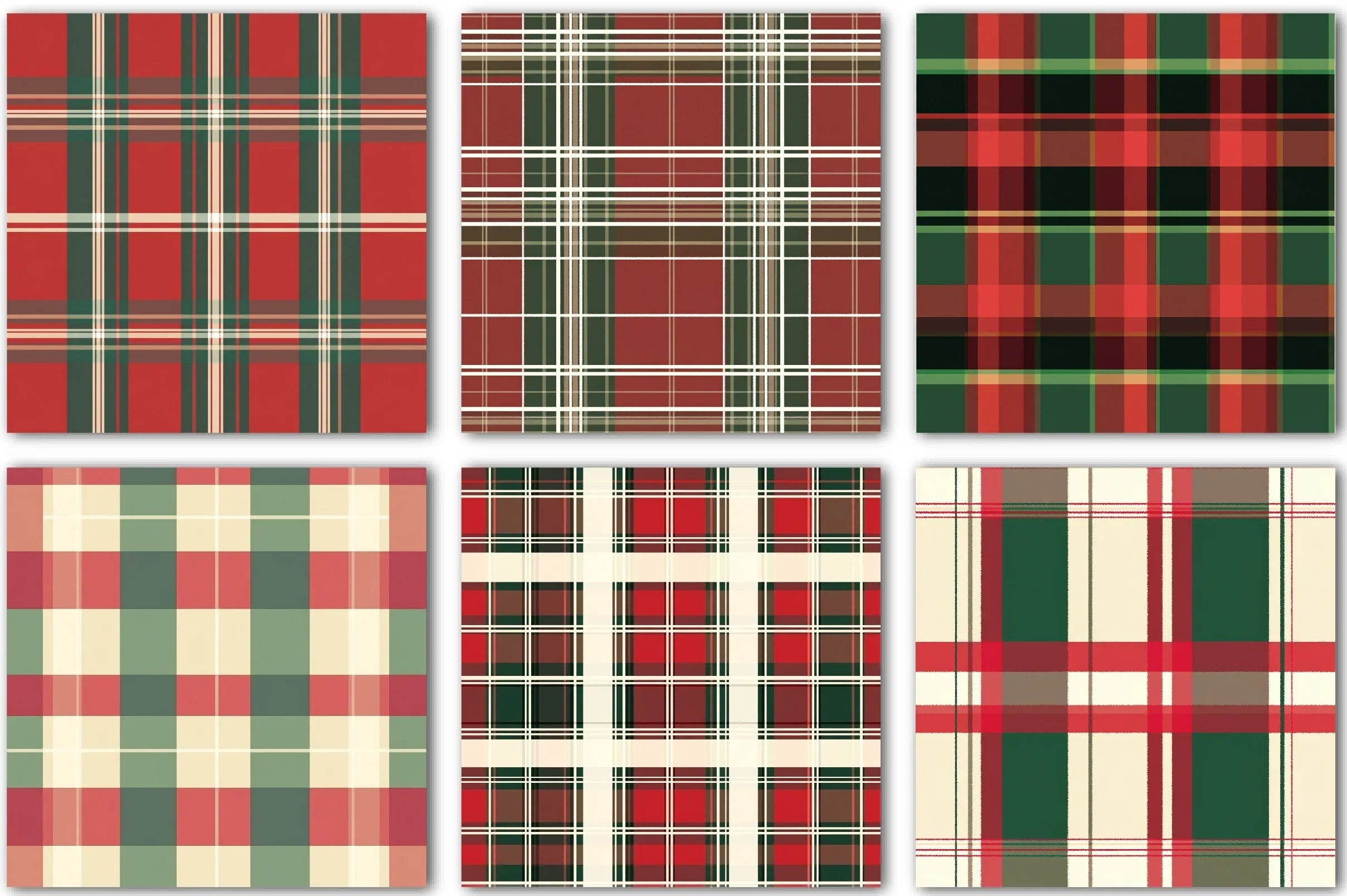 Christmas Plaid Pattern Design Clipart Bundle - CraftNest - Digital Crafting and Art