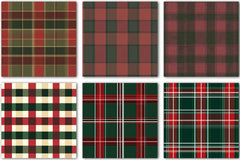 Christmas Plaid Pattern Design Clipart Bundle - CraftNest - Digital Crafting and Art